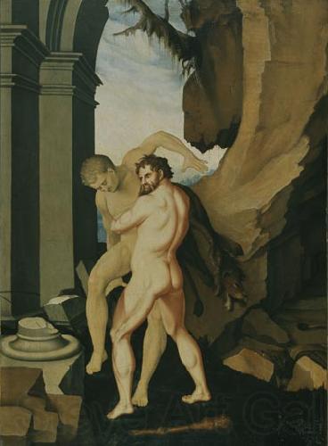 BALDUNG GRIEN, Hans Hercules and Antaeus